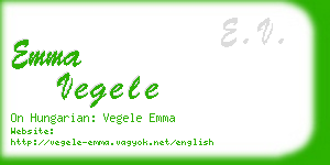emma vegele business card